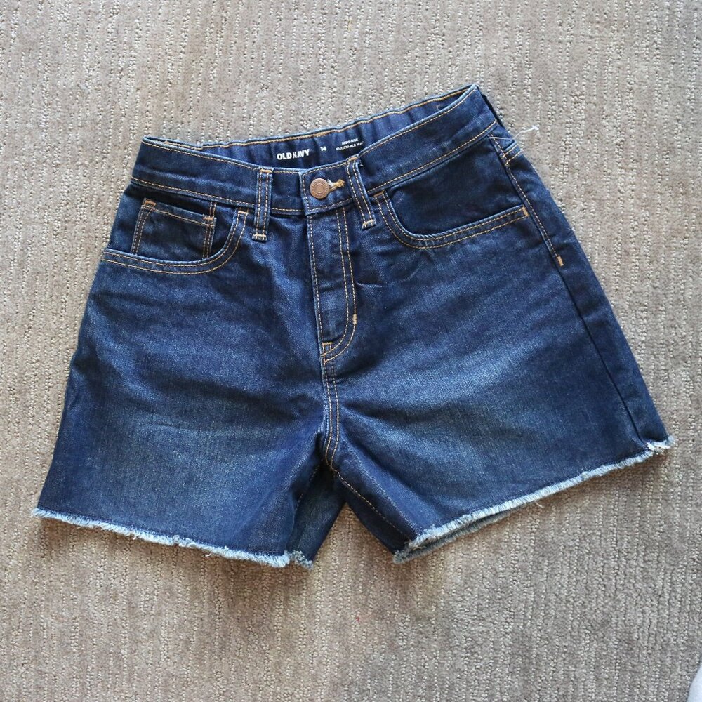 NWOT Old Navy Denim Shorts Adjustable Waist Teen Juniors Girls 14 XL